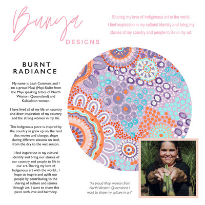 Burnt Radiance in Purple - Art Print by Leah Cummins, Poster, Stretched Canvas or Framed Wall Art, Close up View of Print Resolution