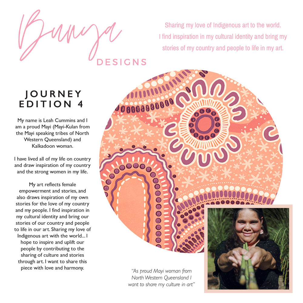 Journey in Terracotta  - Art Print by Leah Cummins, Poster, Stretched Canvas or Framed Wall Art, Close up View of Print Resolution