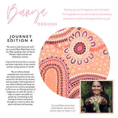 Journey in Terracotta  - Art Print by Leah Cummins, Poster, Stretched Canvas or Framed Wall Art, Close up View of Print Resolution