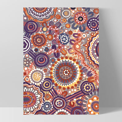 Spirit of the Land - Art Print by Leah Cummins, Poster, Stretched Canvas, or Framed Wall Art Print, shown as a stretched canvas or poster without a frame