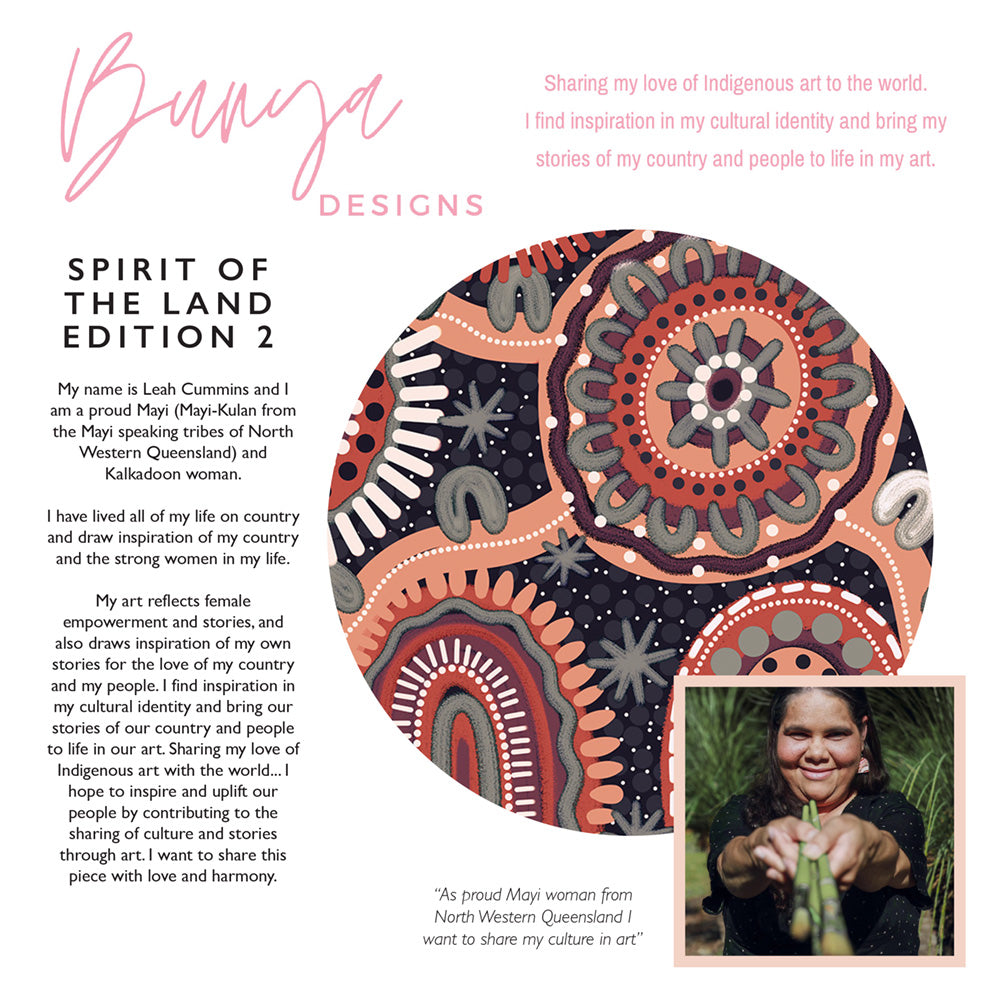 Spirit of the Land at Night - Art Print by Leah Cummins, Poster, Stretched Canvas or Framed Wall Art, Close up View of Print Resolution