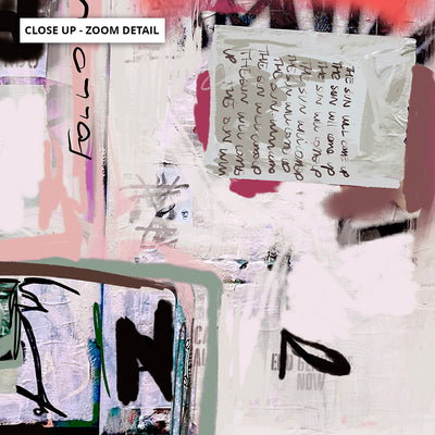 47th Ave NYC - Art Print by Nicole Schafter, Poster, Stretched Canvas or Framed Wall Art, Close up View of Print Resolution