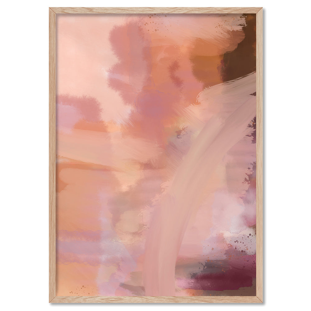 Haze - Art Print by Nicole Schafter, Poster, Stretched Canvas, or Framed Wall Art Print, shown in a natural timber frame