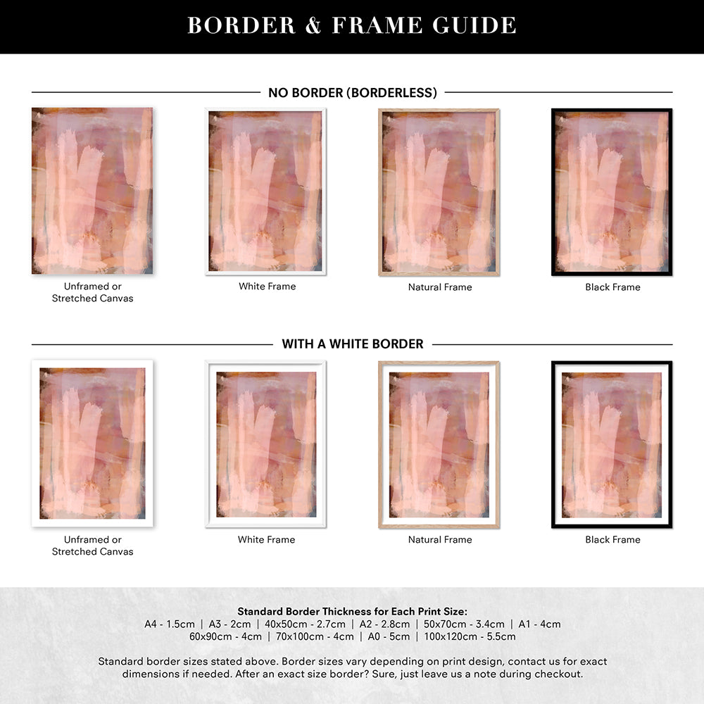 Ripple - Art Print by Nicole Schafter, Poster, Stretched Canvas or Framed Wall Art, Showing White , Black, Natural Frame Colours, No Frame (Unframed) or Stretched Canvas, and With or Without White Borders