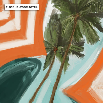 Run to Paradise - Art Print by Nicole Schafter, Poster, Stretched Canvas or Framed Wall Art, Close up View of Print Resolution