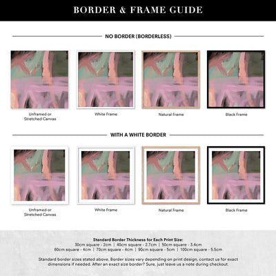 Self Sooth - Square Art Print by Nicole Schafter, Poster, Stretched Canvas or Framed Wall Art, Showing White , Black, Natural Frame Colours, No Frame (Unframed) or Stretched Canvas, and With or Without White Borders