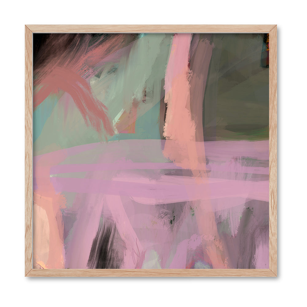 Self Sooth - Square Art Print by Nicole Schafter, Poster, Stretched Canvas, or Framed Wall Art Print, shown in a natural timber frame