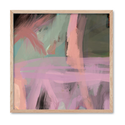 Self Sooth - Square Art Print by Nicole Schafter, Poster, Stretched Canvas, or Framed Wall Art Print, shown in a natural timber frame