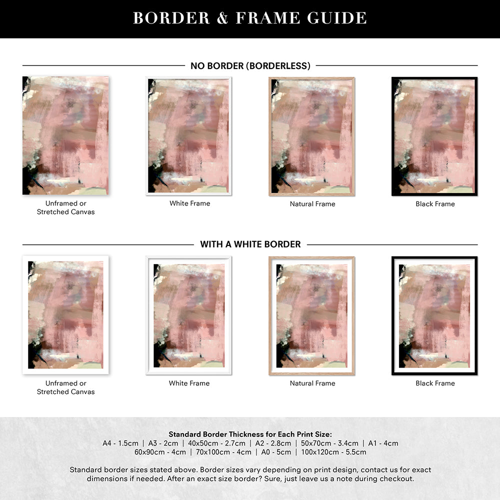 Tide - Art Print by Nicole Schafter, Poster, Stretched Canvas or Framed Wall Art, Showing White , Black, Natural Frame Colours, No Frame (Unframed) or Stretched Canvas, and With or Without White Borders