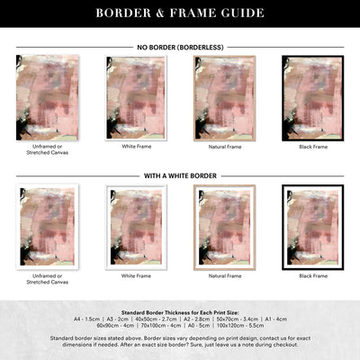 Tide - Art Print by Nicole Schafter, Poster, Stretched Canvas or Framed Wall Art, Showing White , Black, Natural Frame Colours, No Frame (Unframed) or Stretched Canvas, and With or Without White Borders