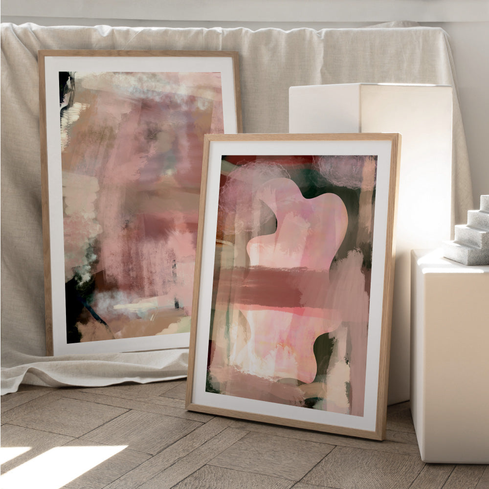 Tide - Art Print by Nicole Schafter, Poster, Stretched Canvas or Framed Wall Art, shown framed in a home interior space