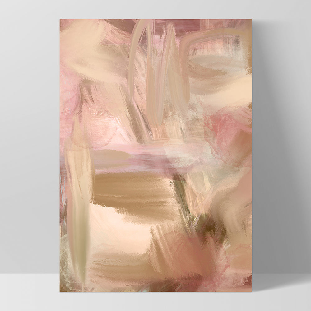 Sand and Rose II - Art Print by Nicole Schafter, Poster, Stretched Canvas, or Framed Wall Art Print, shown as a stretched canvas or poster without a frame