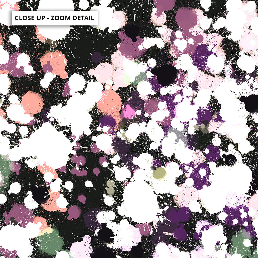 Scatterdance I - Square Art Print by Nicole Schafter, Poster, Stretched Canvas or Framed Wall Art, Close up View of Print Resolution