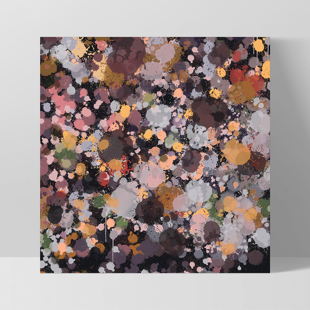 Scatterdance II - Square Art Print by Nicole Schafter, Poster, Stretched Canvas, or Framed Wall Art Print, shown as a stretched canvas or poster without a frame