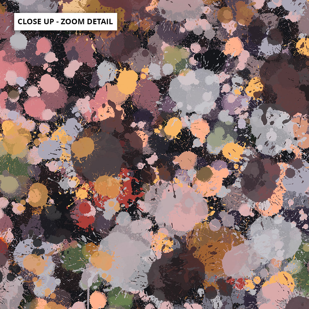 Scatterdance II - Square Art Print by Nicole Schafter, Poster, Stretched Canvas or Framed Wall Art, Close up View of Print Resolution