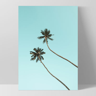 Twim Palms - Art Print, Poster, Stretched Canvas, or Framed Wall Art Print, shown as a stretched canvas or poster without a frame