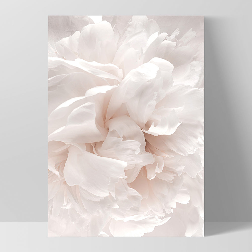 Peony Dance I - Art Print, Poster, Stretched Canvas, or Framed Wall Art Print, shown as a stretched canvas or poster without a frame