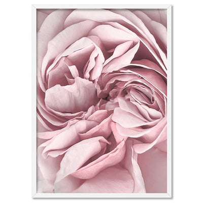 Peony Dance II - Art Print, Poster, Stretched Canvas, or Framed Wall Art Print, shown in a white frame