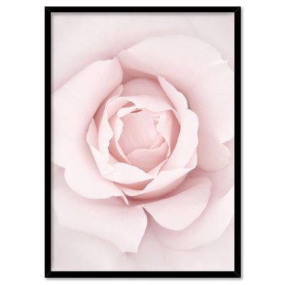 Rose Dance I - Art Print, Poster, Stretched Canvas, or Framed Wall Art Print, shown in a black frame