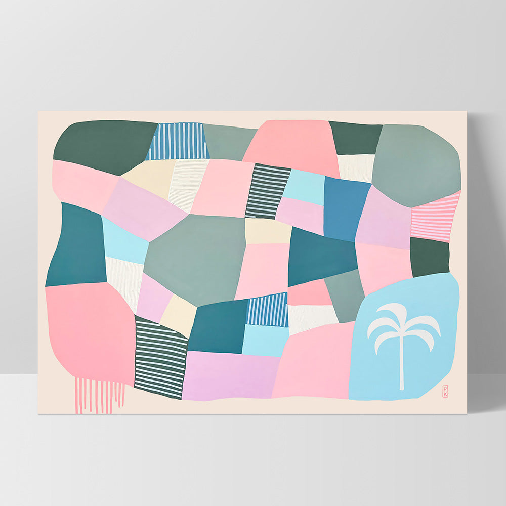Bali Beach Days II - Art Print by Poppy Key, Poster, Stretched Canvas, or Framed Wall Art Print, shown as a stretched canvas or poster without a frame