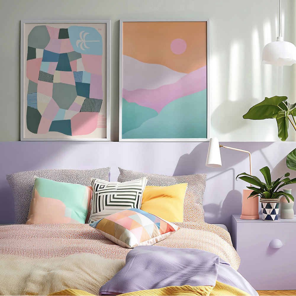 Bali Beach Days II - Art Print by Poppy Key, Poster, Stretched Canvas or Framed Wall Art, shown framed in a home interior space