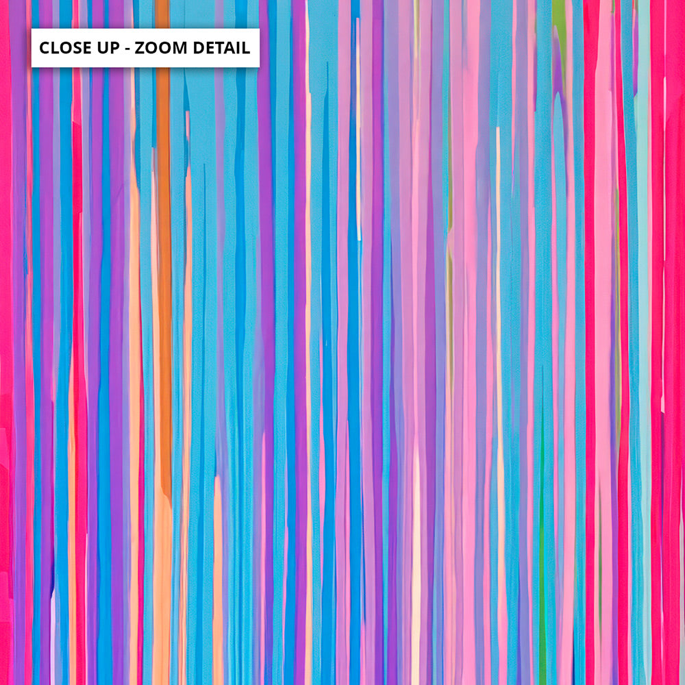 Electric Avenue - Art Print by Poppy Key, Poster, Stretched Canvas or Framed Wall Art, Close up View of Print Resolution