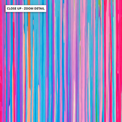 Electric Avenue - Art Print by Poppy Key, Poster, Stretched Canvas or Framed Wall Art, Close up View of Print Resolution