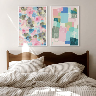 ield of Dreams - Art Print by Poppy Key, Poster, Stretched Canvas or Framed Wall Art, shown framed in a home interior space