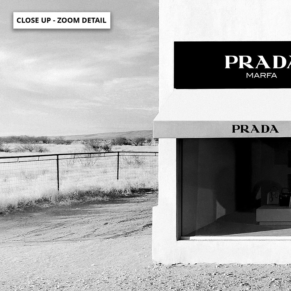 Marfa Store Texas in B&W - Art Print