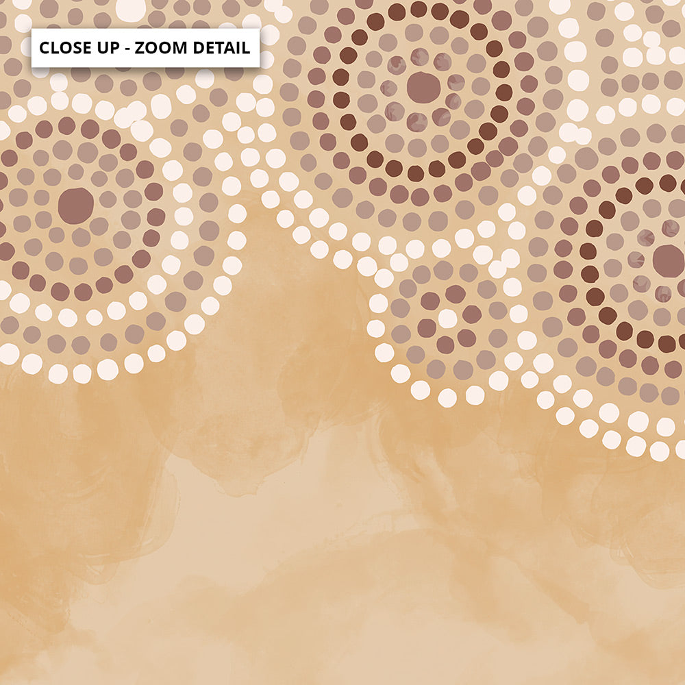 Ochre Sandstone Country - Art Print by Renee Molineaux, Poster, Stretched Canvas or Framed Wall Art, Close up View of Print Resolution