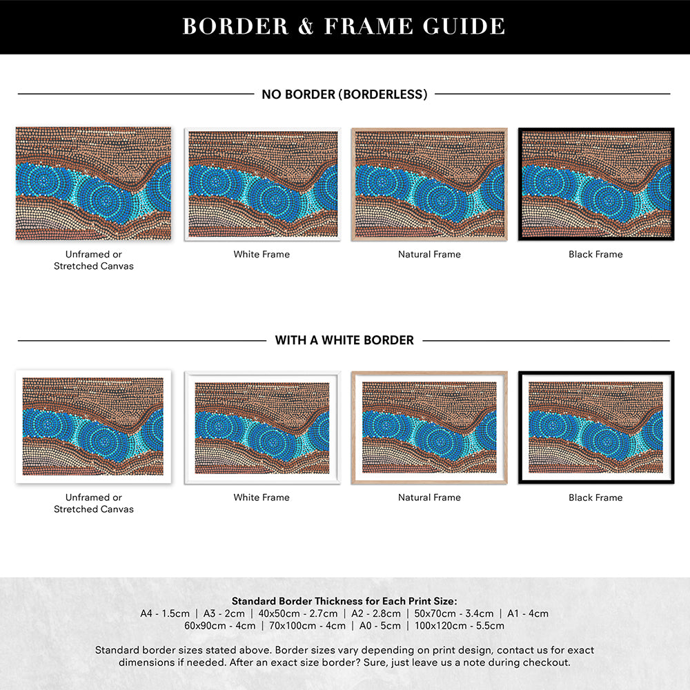Rock Pool I - Art Print by Renee Molineaux, Poster, Stretched Canvas or Framed Wall Art, Showing White , Black, Natural Frame Colours, No Frame (Unframed) or Stretched Canvas, and With or Without White Borders