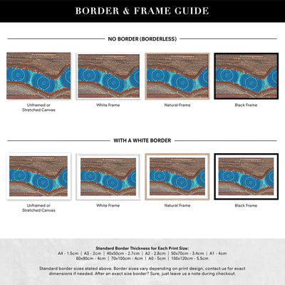Rock Pool I - Art Print by Renee Molineaux, Poster, Stretched Canvas or Framed Wall Art, Showing White , Black, Natural Frame Colours, No Frame (Unframed) or Stretched Canvas, and With or Without White Borders