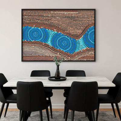Rock Pool I - Art Print by Renee Molineaux, Poster, Stretched Canvas or Framed Wall Art Prints, shown framed in a room