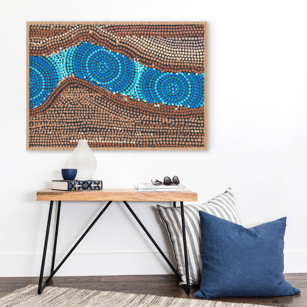 Rock Pool II - Art Print by Renee Molineaux, Poster, Stretched Canvas or Framed Wall Art Prints, shown framed in a room