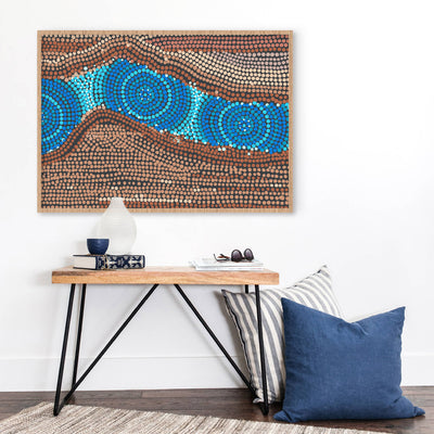 Rock Pool II - Art Print by Renee Molineaux, Poster, Stretched Canvas or Framed Wall Art Prints, shown framed in a room