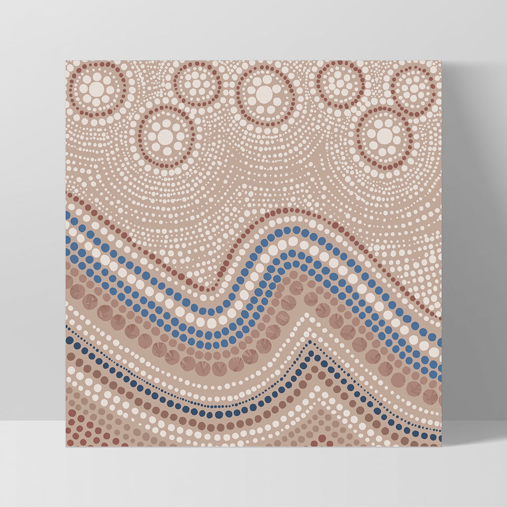 Saltwater Sky - Square Art Print by Renee Molineaux, Poster, Stretched Canvas, or Framed Wall Art Print, shown as a stretched canvas or poster without a frame