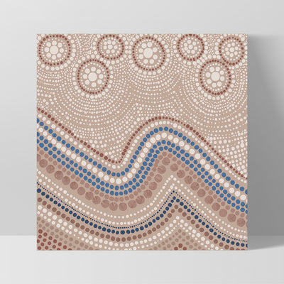 Saltwater Sky - Square Art Print by Renee Molineaux, Poster, Stretched Canvas, or Framed Wall Art Print, shown as a stretched canvas or poster without a frame