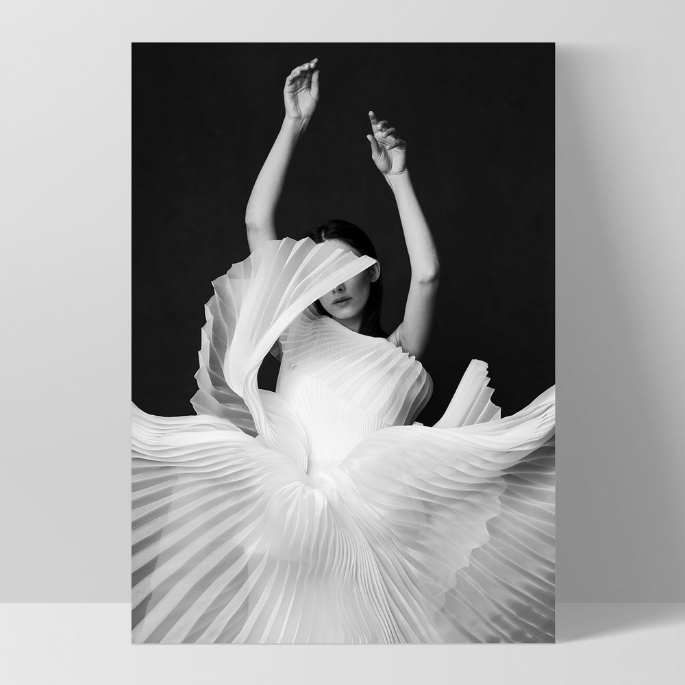 Swan Lake - Art Print, Poster, Stretched Canvas, or Framed Wall Art Print, shown as a stretched canvas or poster without a frame