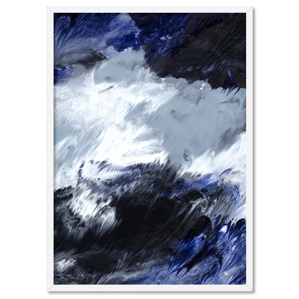 Abstract Art Print Blue. Original wall art. Print & Poster – Print and ...