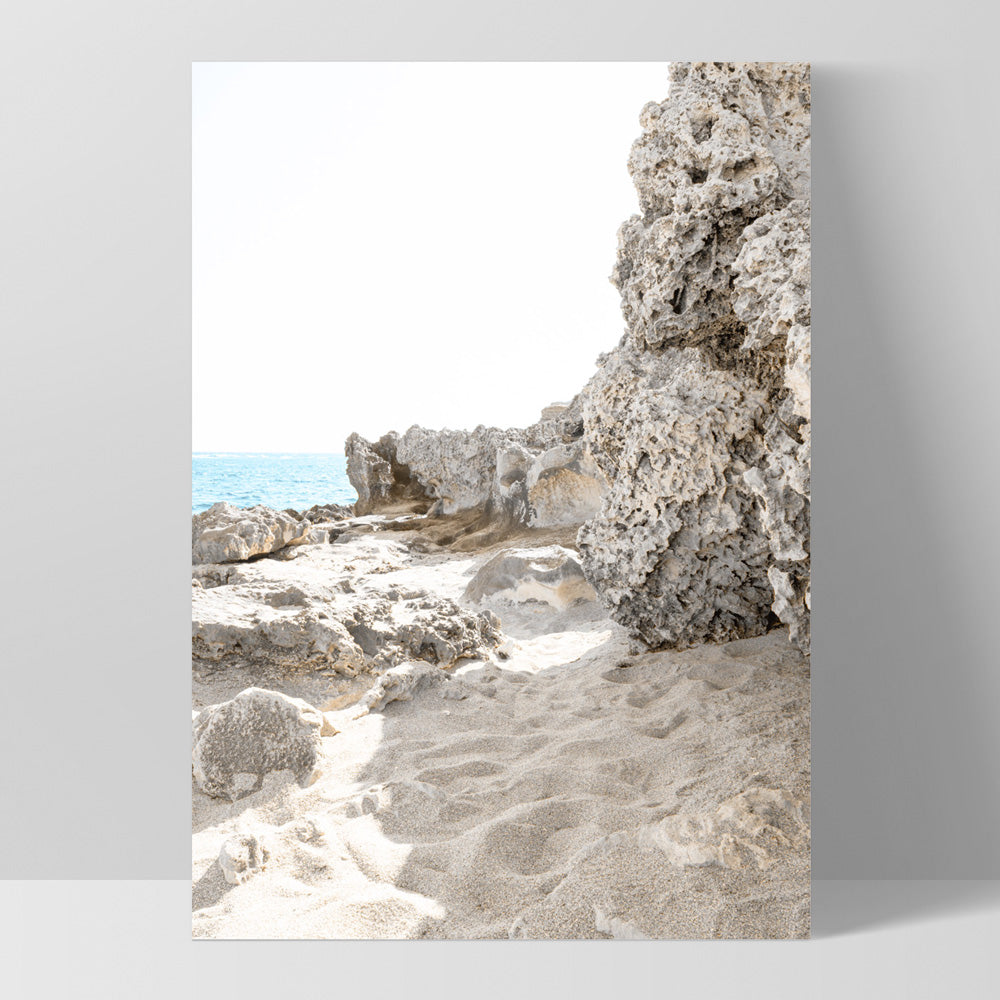 Point Peron Beach Perth V - Art Print, Poster, Stretched Canvas, or Framed Wall Art Print, shown as a stretched canvas or poster without a frame