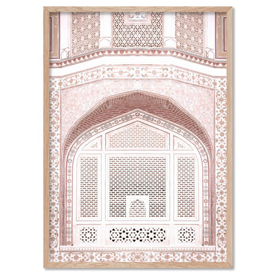 Pastel Dreams in the Amber Palace - Art Print, Poster, Stretched Canvas, or Framed Wall Art Print, shown in a natural timber frame
