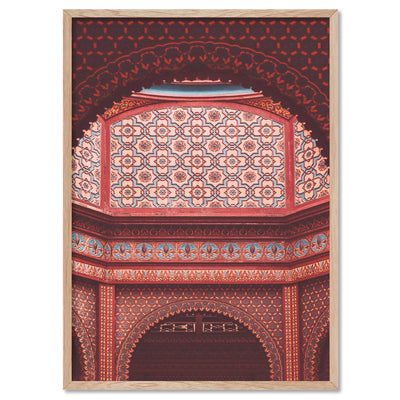 Magic Carpet Ride in Jaipur - Art Print, Poster, Stretched Canvas, or Framed Wall Art Print, shown in a natural timber frame