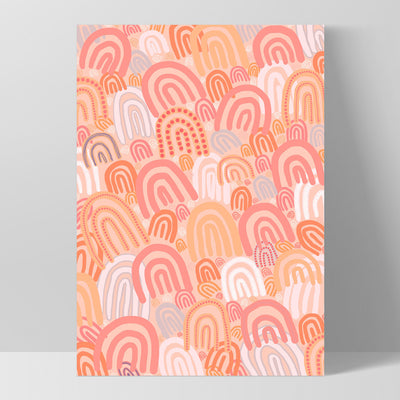 I am Female | Orange - Art Print by Leah Cummins, Poster, Stretched Canvas, or Framed Wall Art Print, shown as a stretched canvas or poster without a frame