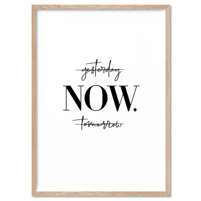 do it NOW - Art Print, Poster, Stretched Canvas, or Framed Wall Art Print, shown in a natural timber frame