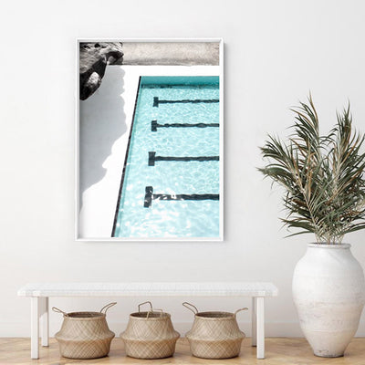 Bondi Icebergs Pool XI - Art Print, Poster, Stretched Canvas or Framed Wall Art Prints, shown framed in a room