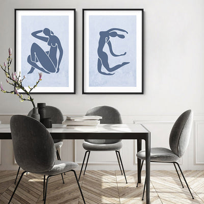 Decoupes La Figure Femme V - Art Print, Poster, Stretched Canvas or Framed Wall Art, shown framed in a home interior space